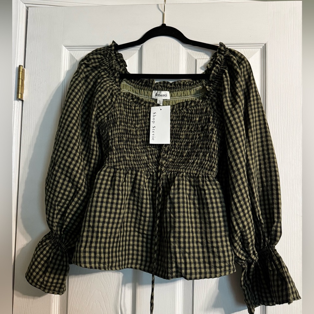 Shop Stevie Jaylene Gingham Top